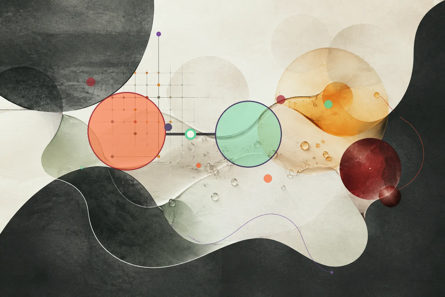 Editorial abstraction illustrating Avocado Omega 6 To 3 Ratio: How to Interpret the Balance