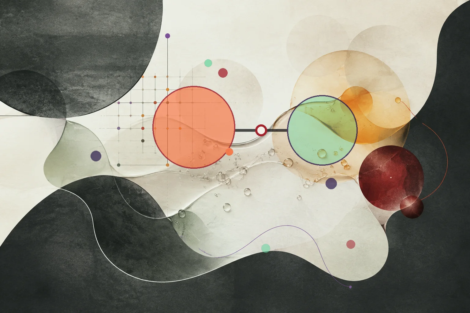 Editorial abstraction illustrating Balanceoil Omega 3: How to Interpret the Balance