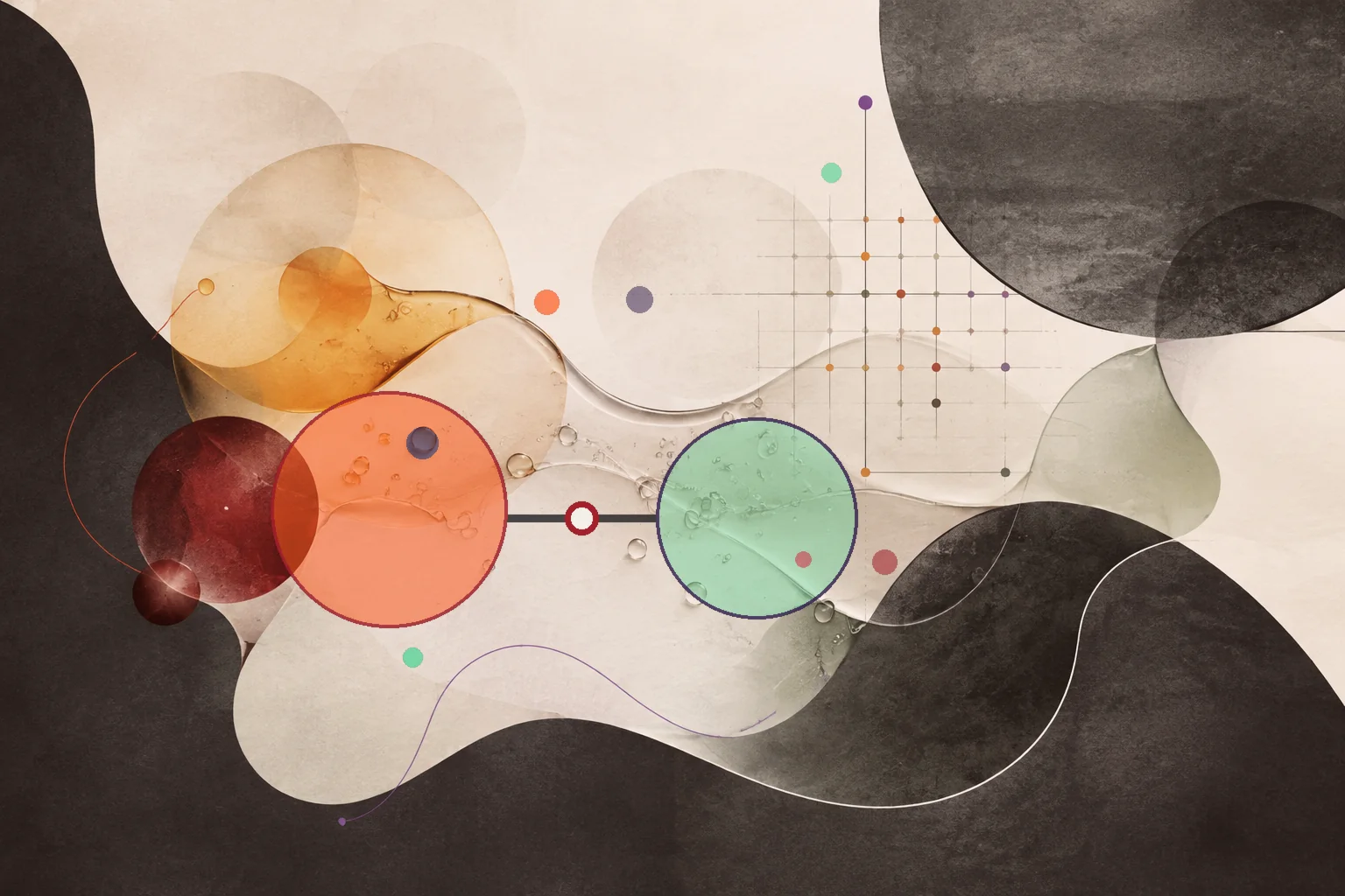 Editorial abstraction illustrating Canola Oil Omega 6 To 3 Ratio: How to Interpret the Balance