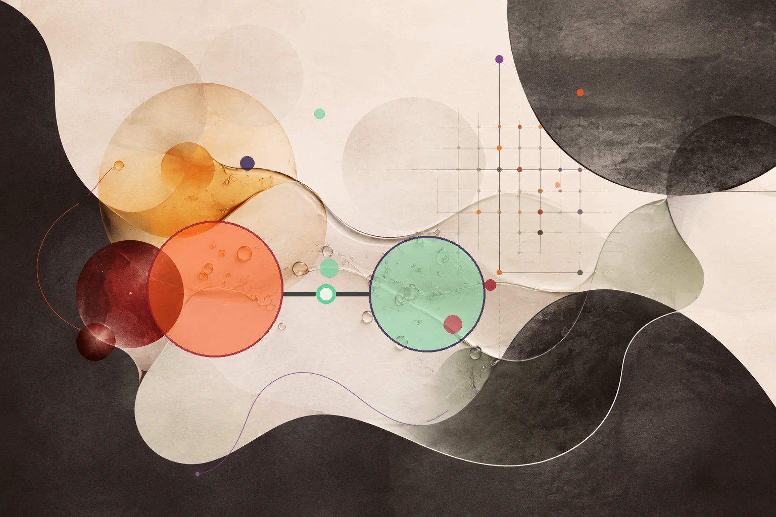 Editorial abstraction illustrating Coconut Oil Omega Ratio: How to Interpret the Balance