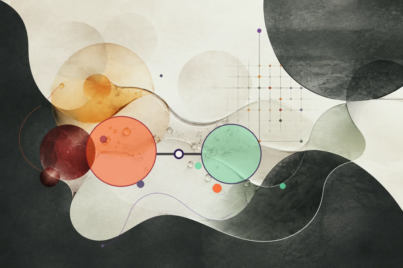 Editorial abstraction illustrating Eggs Omega 6 To 3 Ratio: How to Interpret the Balance