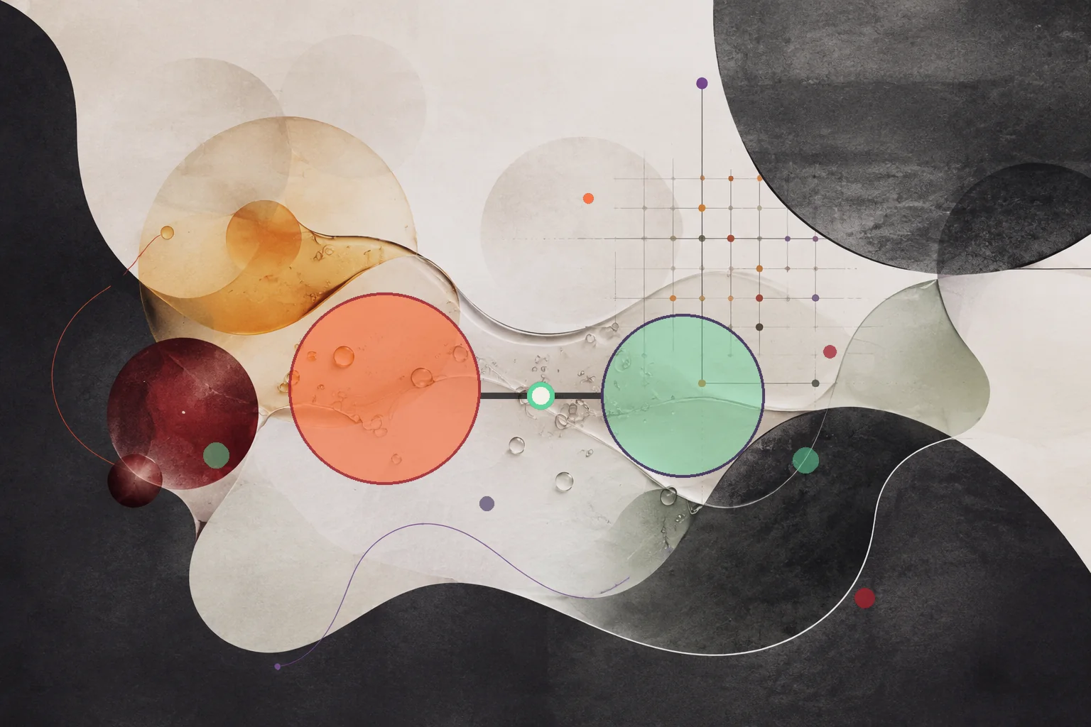 Editorial abstraction illustrating Extra Virgin Olive Oil Omega Ratio: How to Interpret the Balance