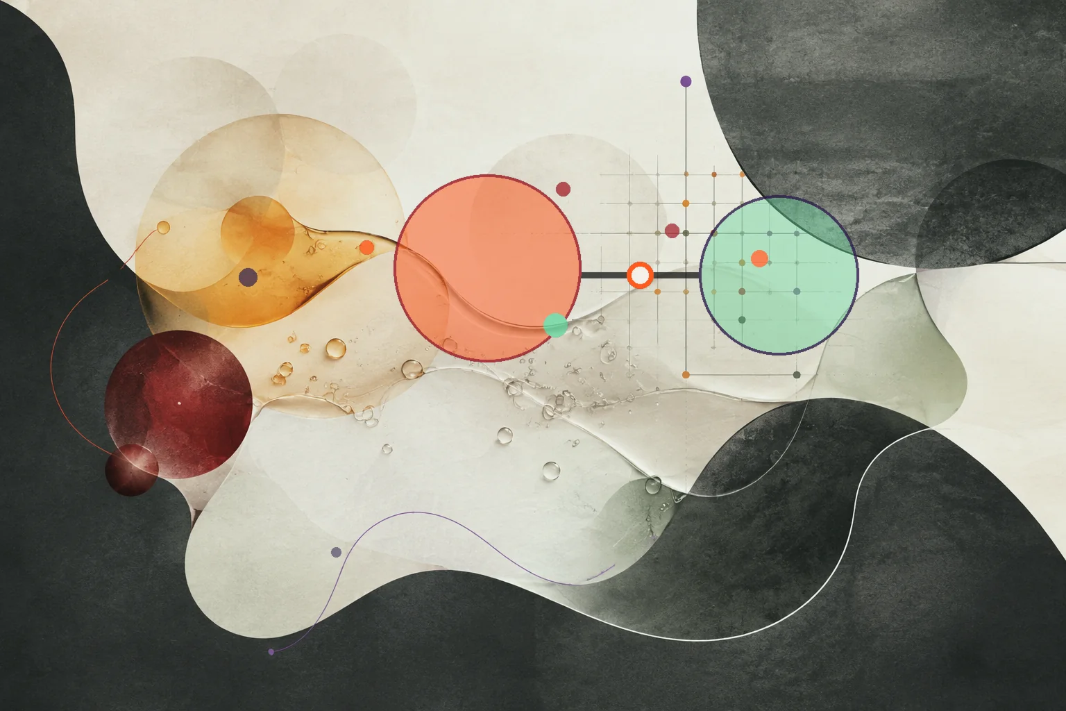 Editorial abstraction illustrating Ghee Omega Ratio: How to Interpret the Balance