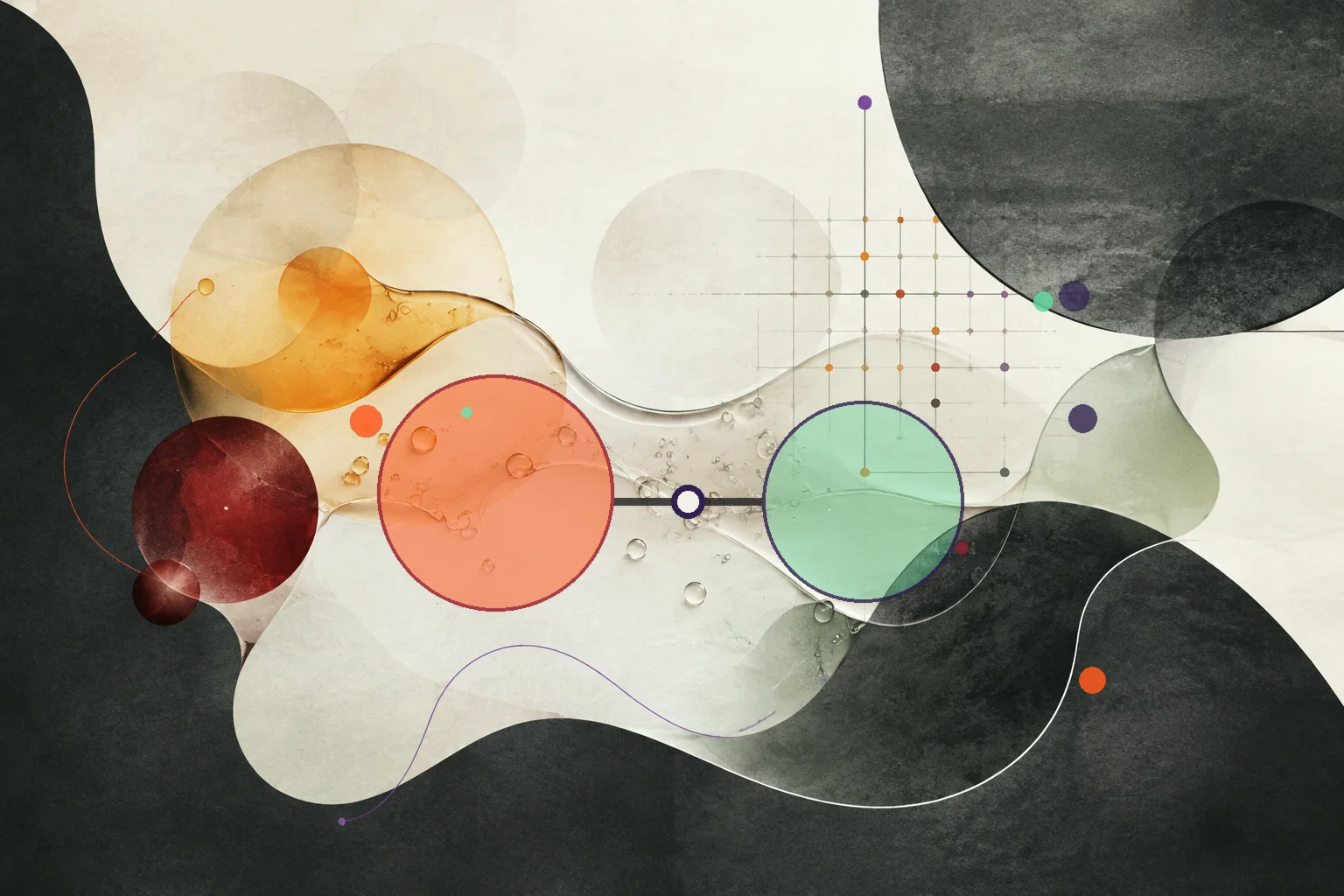 Editorial abstraction illustrating Ideal Omega 6 To 3 Ratio: How to Interpret the Balance