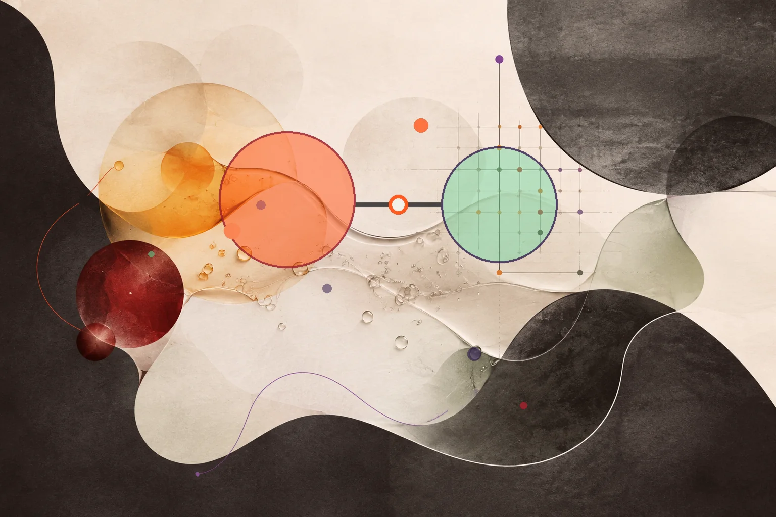 Editorial abstraction illustrating Macadamia Nut Oil Omega Ratio: How to Interpret the Balance