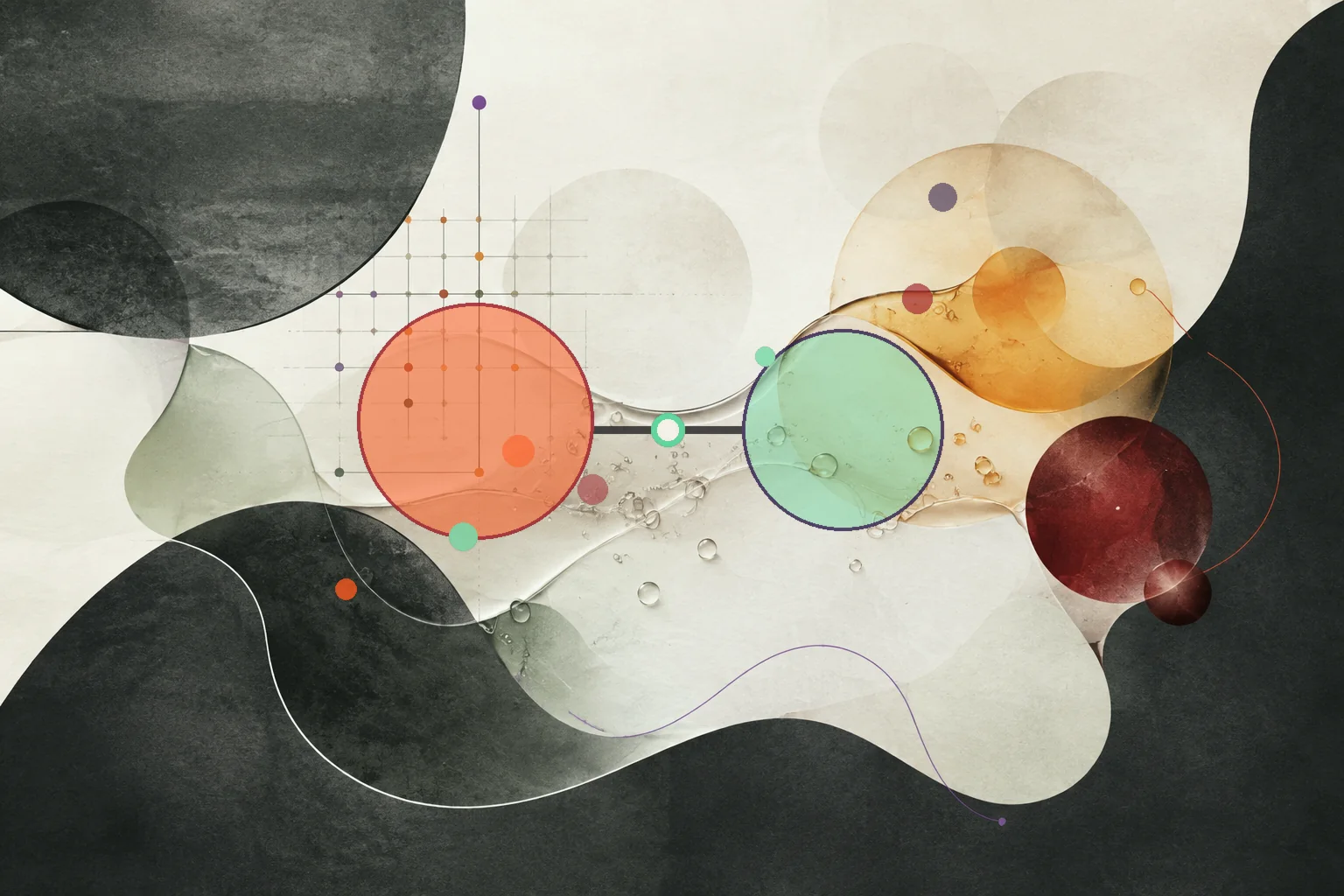Editorial abstraction illustrating Omega 6 vs Omega 3: What Actually Differs?