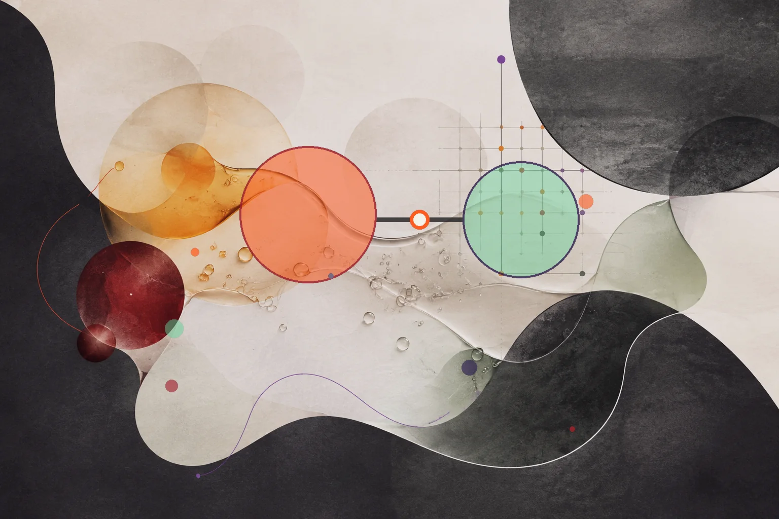 Editorial abstraction illustrating Omega Ratio: How to Interpret the Balance