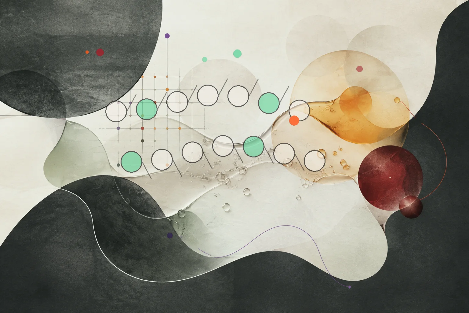 Editorial abstraction illustrating Personalized Nutrition Companies: What the Data Can and Cannot Personalize