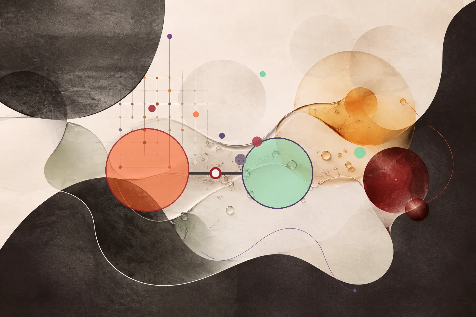 Editorial abstraction illustrating Zinzino Balance Oil+: How to Interpret the Balance