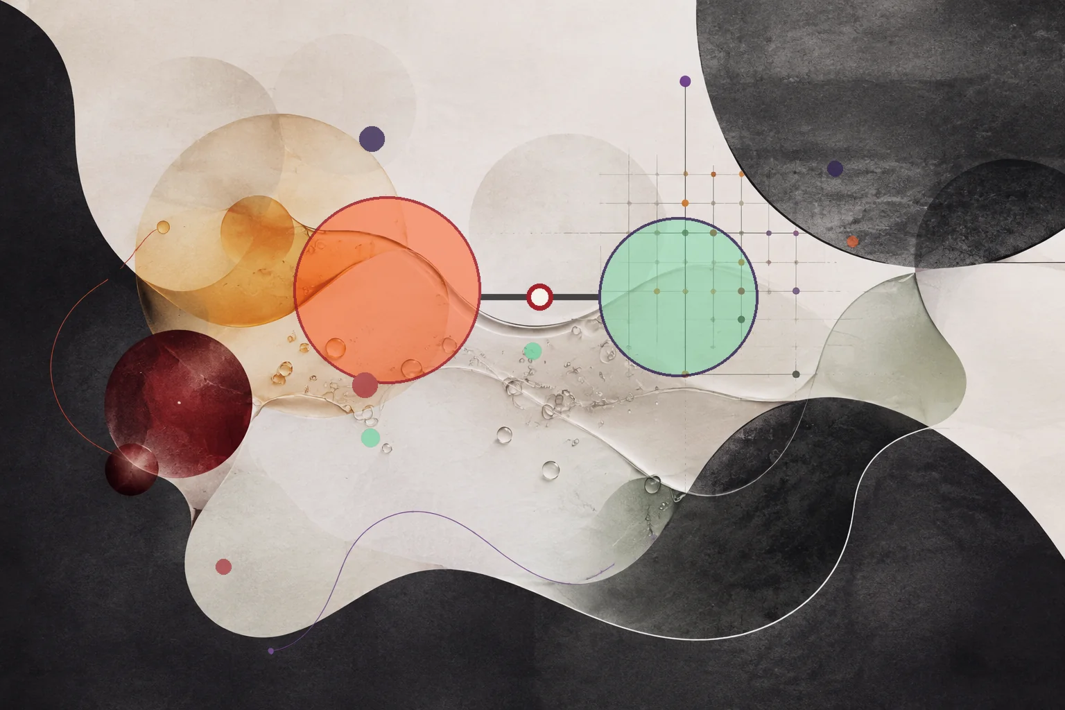 Editorial abstraction illustrating Zinzino Balancetest: How to Interpret the Balance