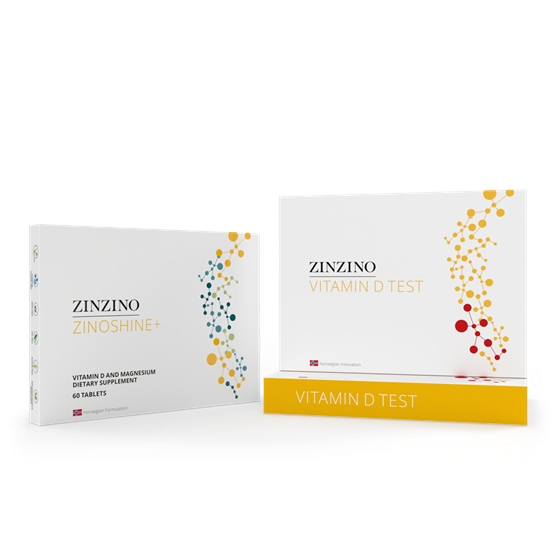 Zinoshine+ kit with 2 test — official Zinzino product image
